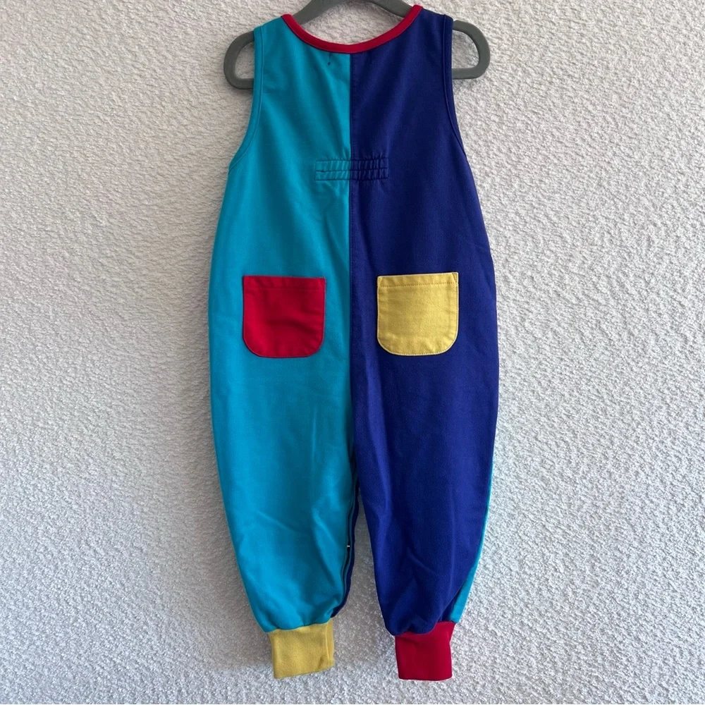 Gymboree Vintage Colorblock‎ 90s Blue One Piece Romper Size 18-24 Months/Small